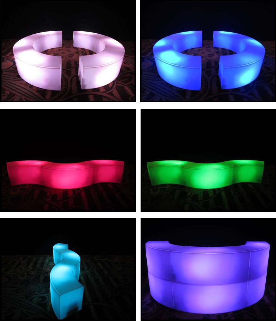 Rotocast Curved Benches